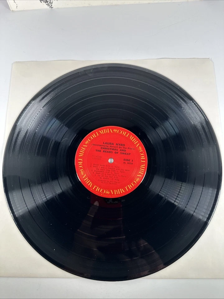 Laura Nyro, CHRISTMAS AND THE BEADS OF SWEAT LP VINYL  Columbia KC 30259 - Image 2 of 4