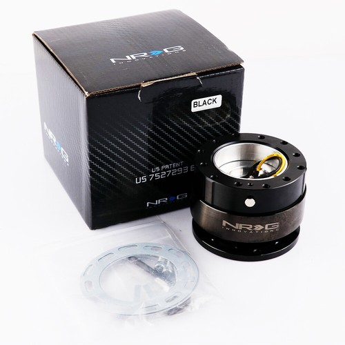 Black NRG Gen2.0 DING Sound Quick Release Hub Snap Off Steering Wheel Boss Kit - Picture 2 of 9