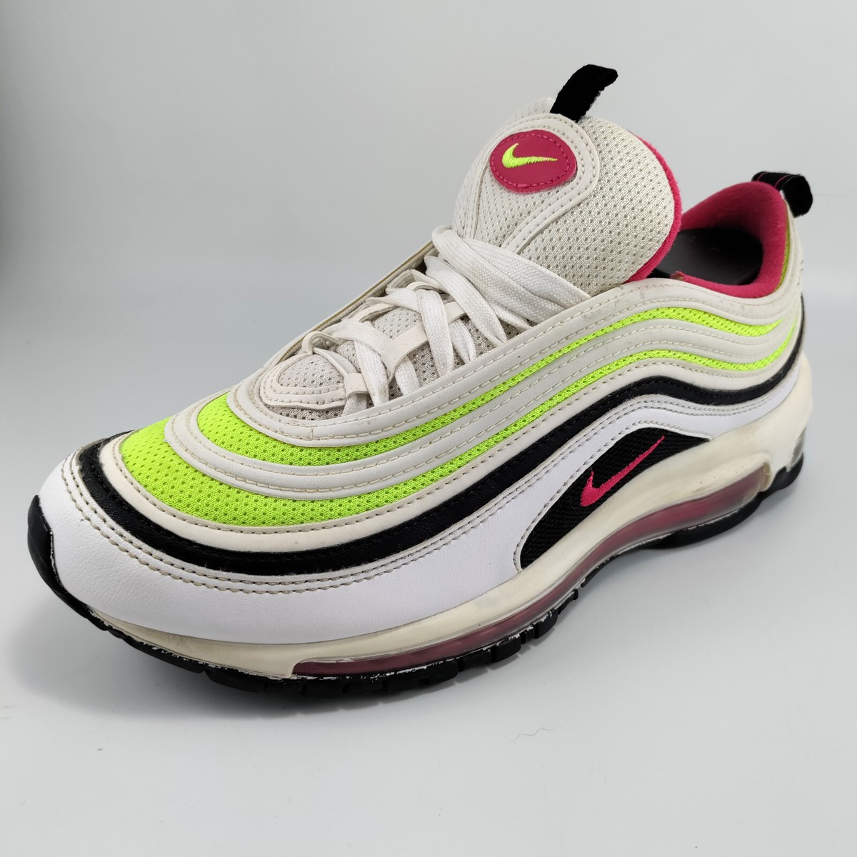 Nike Mens Air Max 97 Volt Pink Sneakers White / Rush Pink