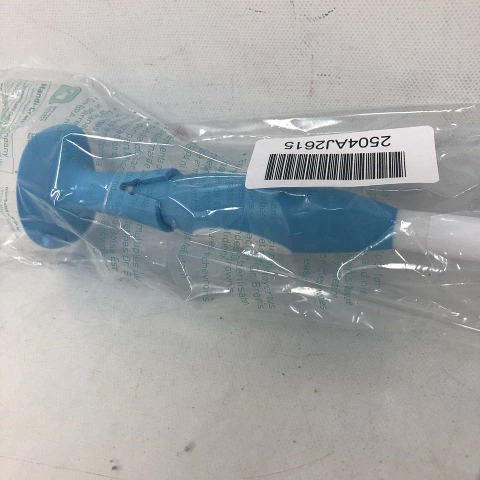 Cepillo de limpieza de biberón Dr. Brown's con soporte, azul/blanco paquete de 1 Foto 3 de 4