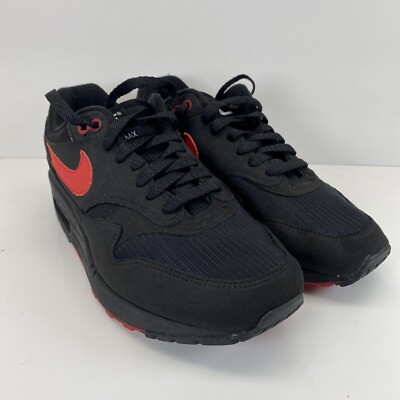 Nike Air Max 90 ID By You Custom Black/Red Shoes Womans CN9672-991 Used 