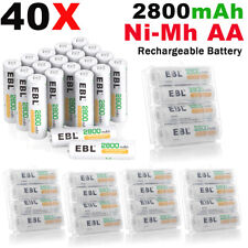 40x AA NiMH Batteries Ni-MH 2800mAh 1.2V Rechargeable Battery For Toy Flashligh 1.52 per gallon