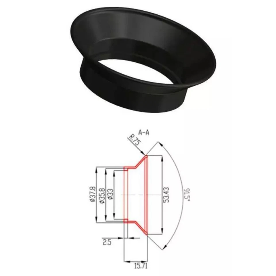Mira telescópica de visión nocturna de 1 pieza de repuesto para protectores oculares de goma PVS-18 NVG Foto 4 de 4