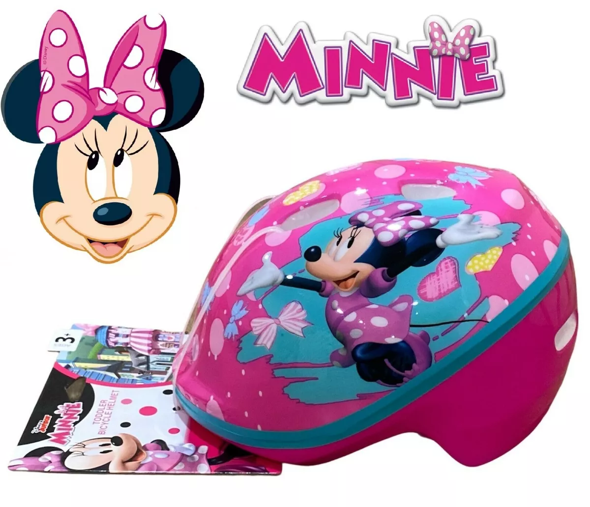 Bell Disney Minnie Mouse Polka Dots Pink Bike Helmet Toddler 3