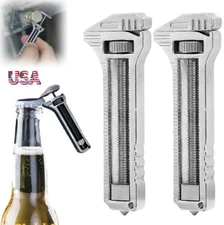 2× Compact Titanium Multitool Alloy Everyday Multi Functional Wrench Spanner USA