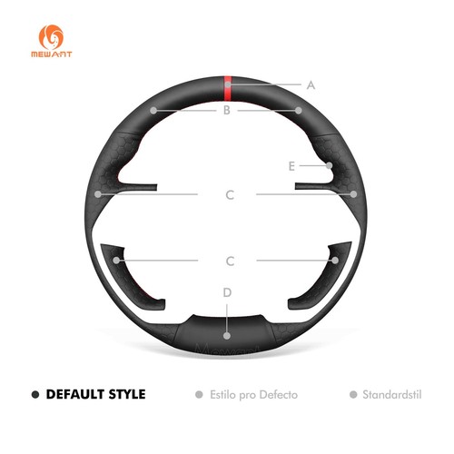 MEWANT Embossed Leather Steering Wheel Wrap for Toyota Tacoma Tundra Sequoia2024 - Imagen 9 de 10