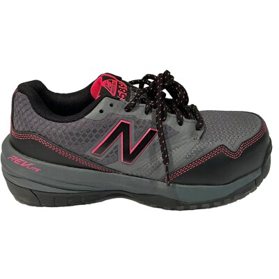 6.5 Women 37 NEW BALANCE 589v1 COMPOSITE TOE WORK SAFETY Sz B Grey Pink WID589T1