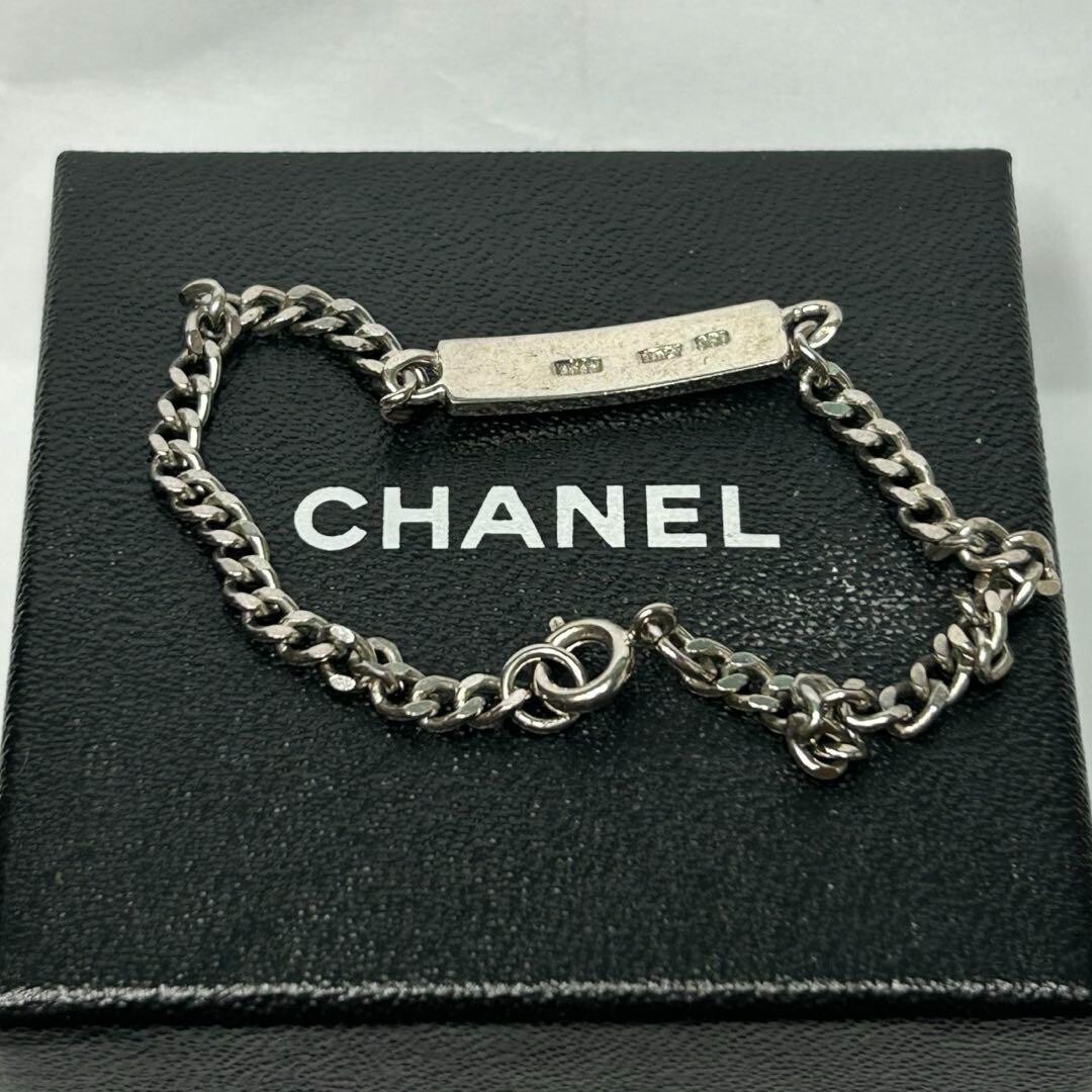 CHANEL Plate Bracelet Silver Women's From Japan i1892 | eBay CHANEL Plate Bracelet Silver Women's From Japan i1892 | eBay
