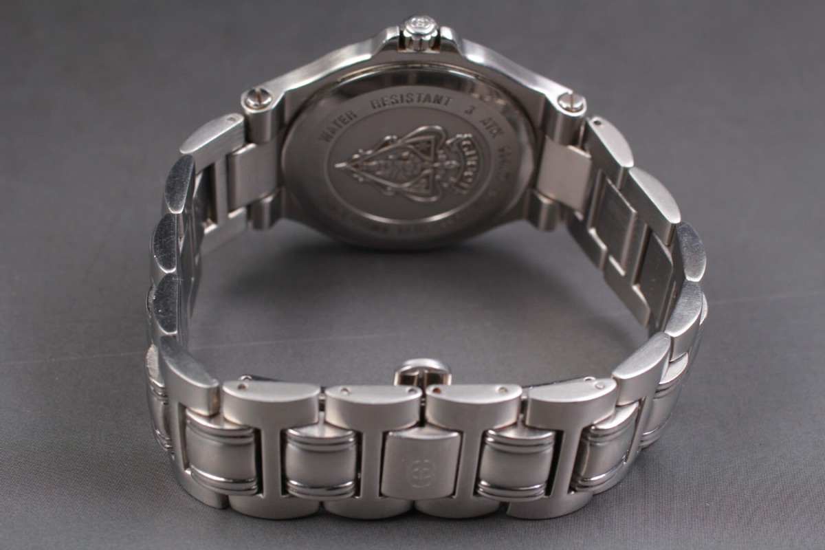 GUCCI 腕時計 Exc+5] GUCCI 9040M Silver Dial Quartz Date W/R 30M Men Watch