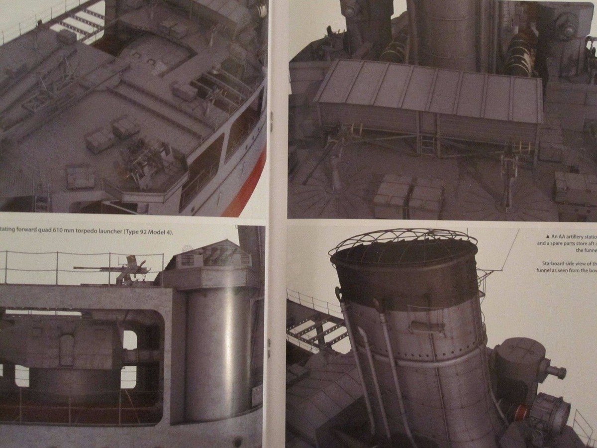 Akizuki/Yahagi ‎Kagero 3D The Light Cruiser Yahagi (Super Drawings in 3D) - Motyka