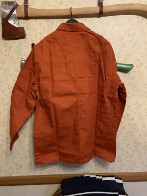Lybro by Nigel Cabourn Chore Jacket - Blaze Orange - size 48 | eBay