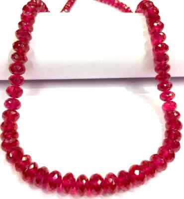 AAAA++QUALITY Extremely Beautiful Great Luster Ruby Beads Faceted Rondelle Beads