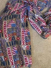  Scarf Patriotic America Design  Greenbrier 63 in by 13.8 in 100% Polyester