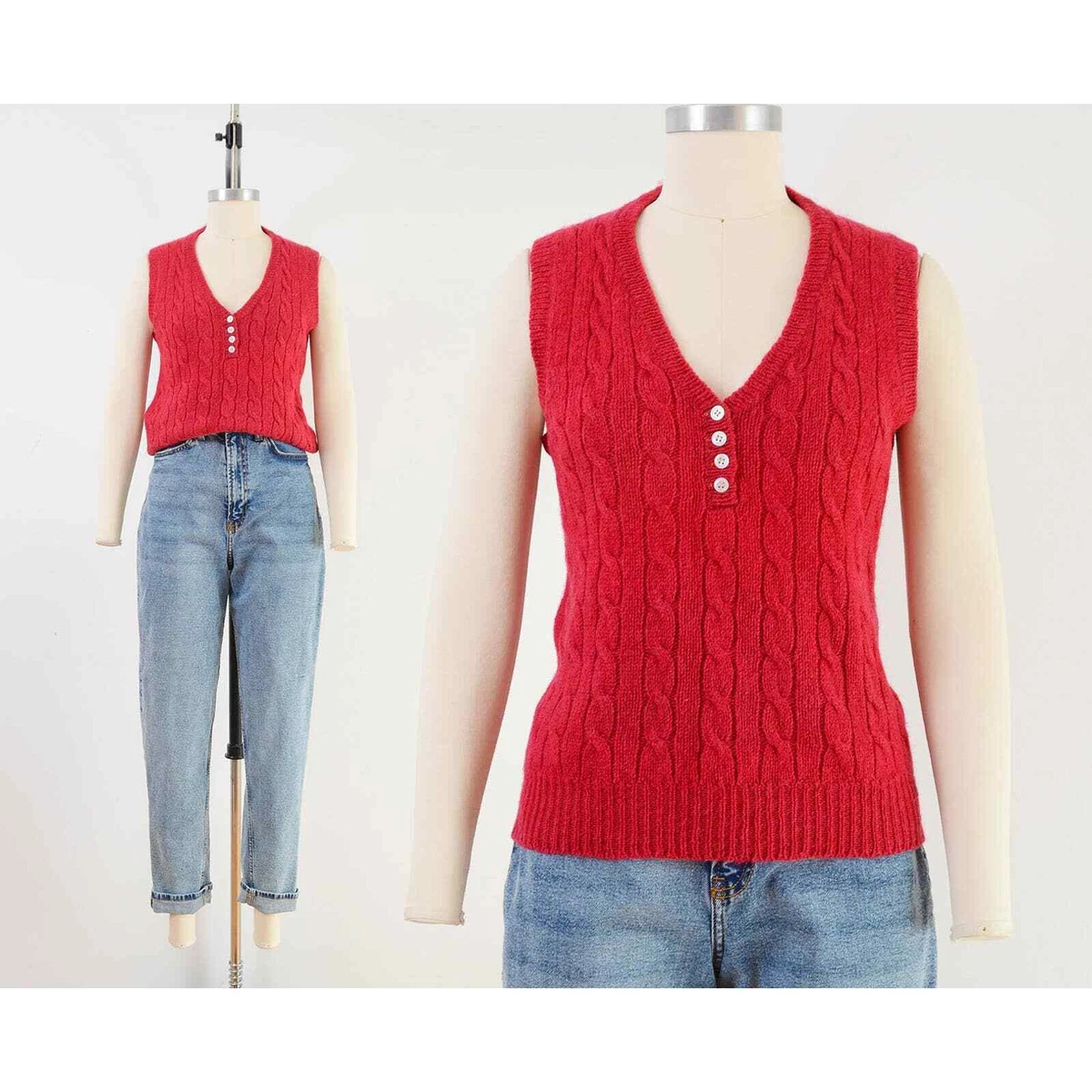 Pink sleeveless shop sweater