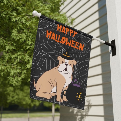 Halloween Bulldogge Garten & Haus Flagge - 2 Größen - tolles Geschenk für Bulldoggenbesitzer! - Bild 6 von 11