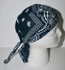 Women's Hat Bandana Head Scarf Blue One Size