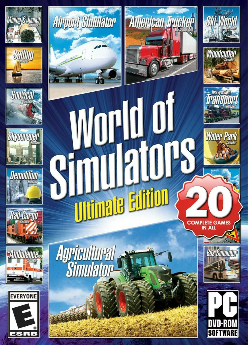 World of Simulators: Ultimate Edition 20 Video Games PC agriculture mining  bus