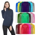 LADIES WOMENS POLO NECK TOP STRETCH LONG SLEEVE TURTLE NECK TOP JUMPER 8-26