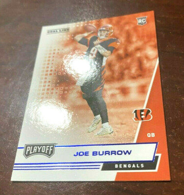 JOE BURROW 2020 Goal Line ''BLUE'' SP ROOKIE RC #201 LSU Cincinnati Bengals ''RARE''