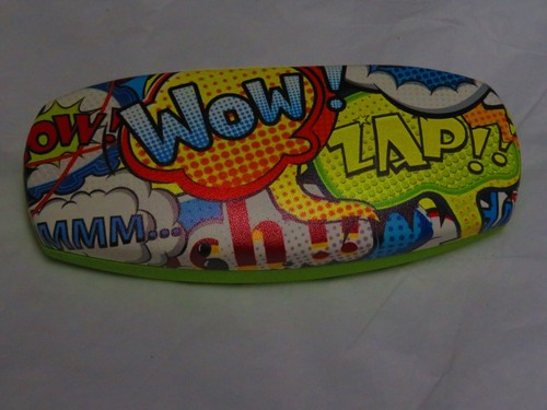 Cartoon - Wow -Zap ooops - colorful - Clam shell eyeglass case - Picture 7 of 10
