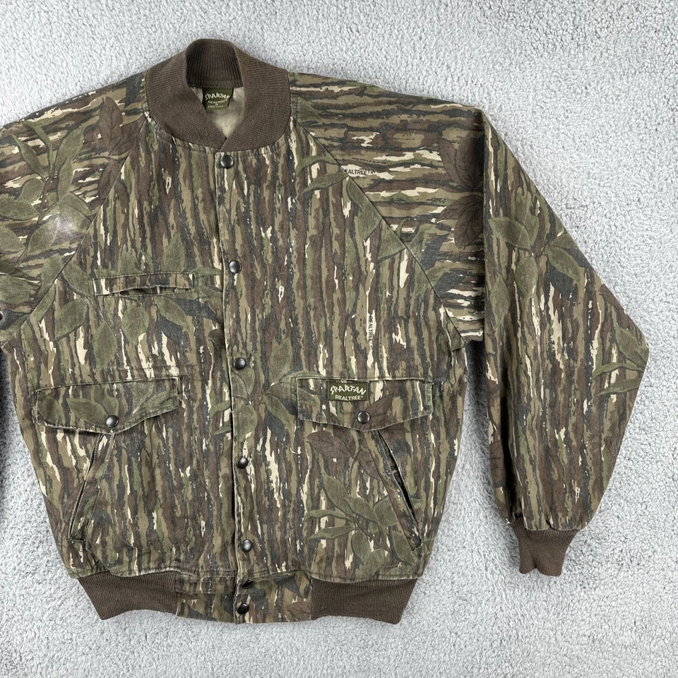 Vintage SPARTAN REALTREE Button Up Hunting Camoflage Jacket Sz M Made In USA 90s - Image 2 of 4