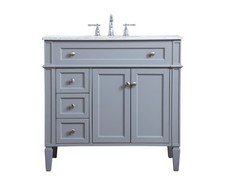 Elegant Lighting VF12536 Park Avenue 36" - Grey