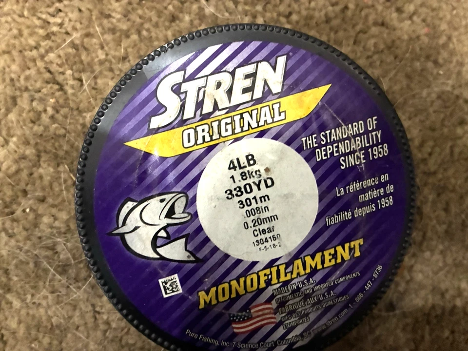 Three Stren Original Monofilament Fishing Line , 4lb (2), 1 mini, fluorescent - Image 3 of 4