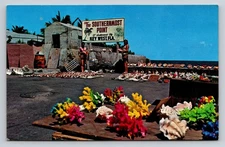 Vintage Photochrome Key West Southernmost Point Postcard by Murphy Bros