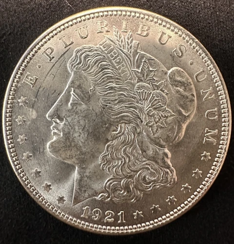 1921 Plain Morgan Dollar BU