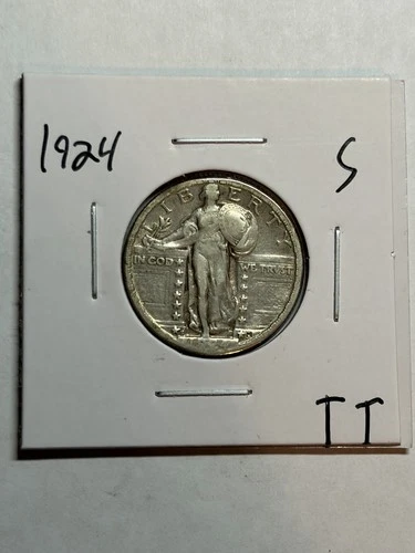 1924 S Standing Liberty Silver Quarter VF Better Date