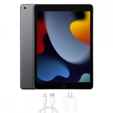 Apple iPad 9th Gen 2021 Tablet Space Gray Wi-Fi Cellular 10.2" Display 256 GB