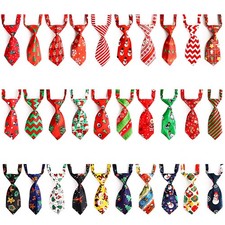 Dog Neck Ties, 30 Pcs Dog Ties with Adjustable Collar, Pet Bowties for Small ...