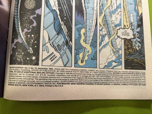 SILVER SURFER #75 (1992) /VF+/ EMBOSSED 75TH GIANT SIZED ISSUE GALACTUS - Picture 9 of 24