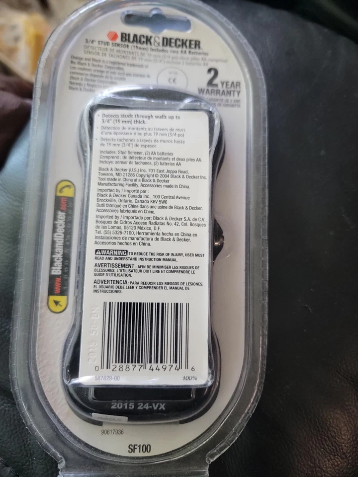 Black and Decker SF100 Stud Sensor - Image 3 of 3