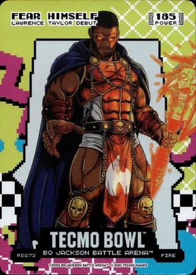 2026 Bo Jackson Battle Arena Fear Himself 80s 8-Bit Rad Battlefoil Fire RD272 SP