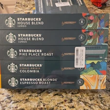 Starbucks by Nespresso Original Line Variety Pack Coffee, 50-count CAPSULES PODS