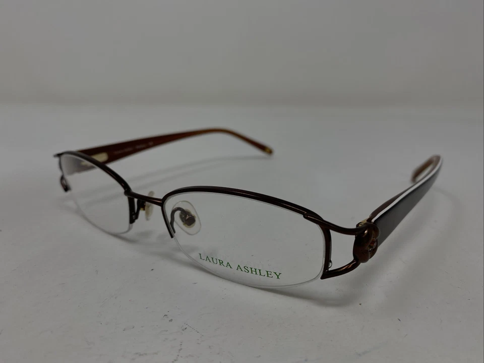 Коричневая оправа для очков Laura Ashley Melanie Cinnamon 49-16-135 с половинным ободком UB56 - Изображение 2 из 4
