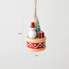 ​Resin Christmas Snowman Pendant Creative Christmas Tree Hanging Decoration Stor
