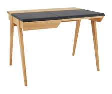 Habitat Beckett deep desk with cable organising system H76, W103, D74cm