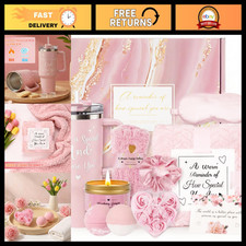 Spa Gift Basket for Women - 13-Piece Strawberry Daiquiri Set with Tumbler  Blan