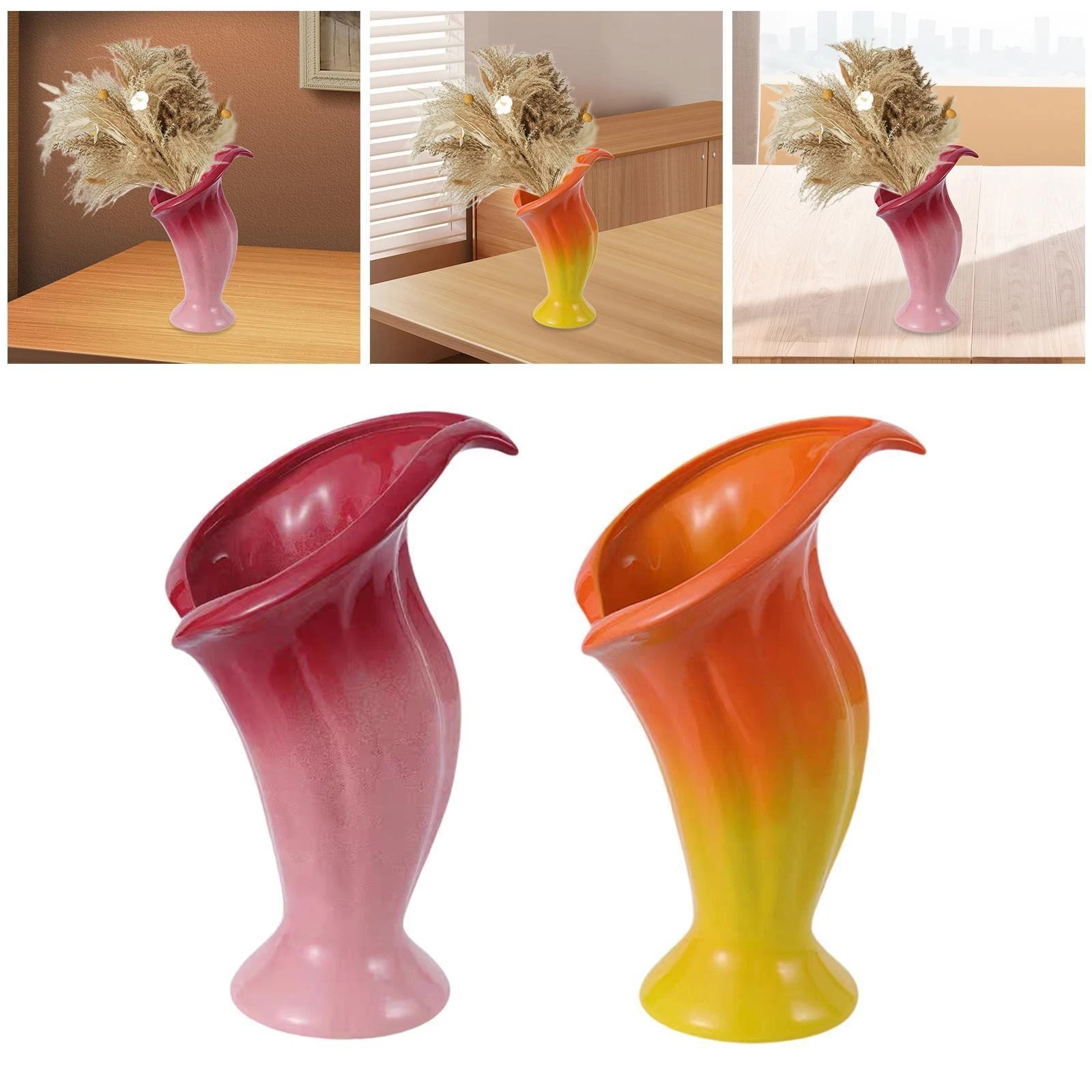 Flower Vase Ceramic Vase Versatile Flower Pot Flower Container Nordic Decorative