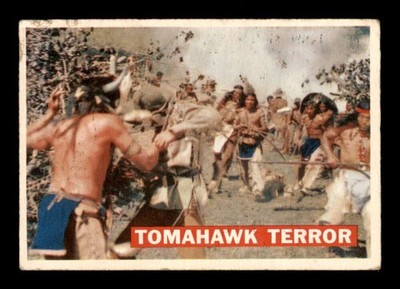 1956 Topps Davy Crockett Orange #17 Tomahawk Terror   G/VG X3543285