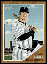 2011 Topps Heritage Brett Gardner New York Yankees #338