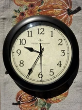 FirsTime Manufactory Wall Clock 11” Plastic Brushed Copper Look