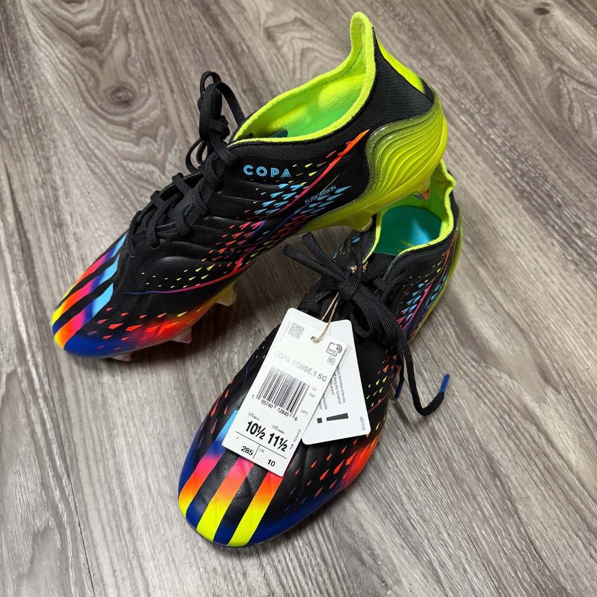 ADIDAS COPA SENSE.1 SG PRO SOCCER CLEATS FUSIONSKIN NEON RED