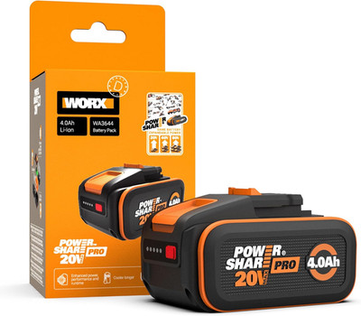 WORX WA3644 Original Powershare Pro Akku 20V - 4,0 Ah Li-Ion, Wiederaufladbar - 