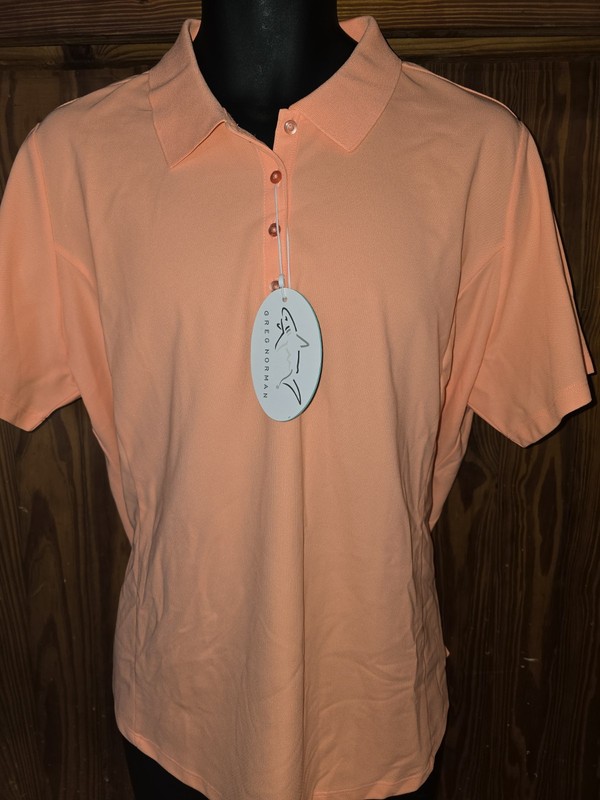 Greg Norman Mens Performance Knit Short Sleeve Solid Polo XXL