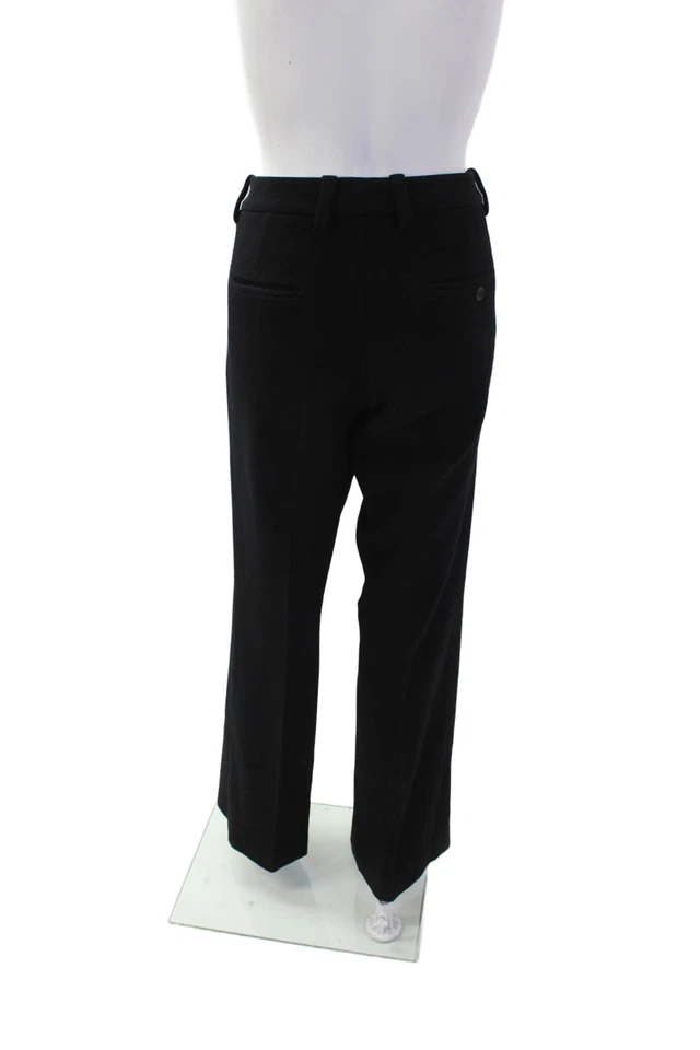 Pantalones de vestir 3.1 Phillip Lim para mujer cierre de gancho pierna recta negros talla 8 Foto 3 de 4