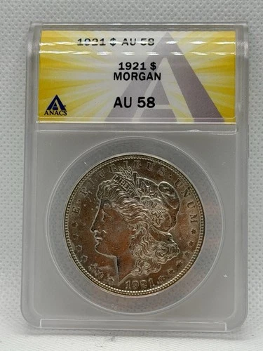 1921 Morgan Dollar ANACS AU58