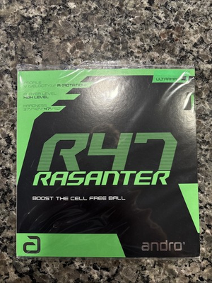#ad Andro Rasanter R47 Black Ultramax Table Tennis Rubber New Factory Sealed $39.99